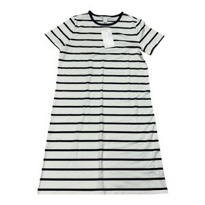 NWT Athleta Essentials Tee Stripe Dress Women's Size M T Medium Tall NEW W TAG